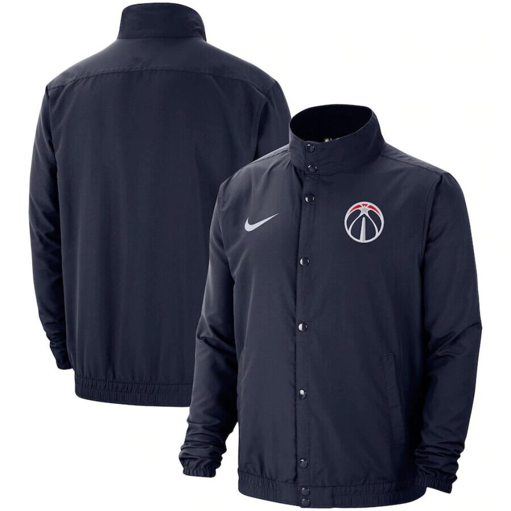 Nike Mens Washington Wizards City Edition Series Snap Coaches Jacket Large XL